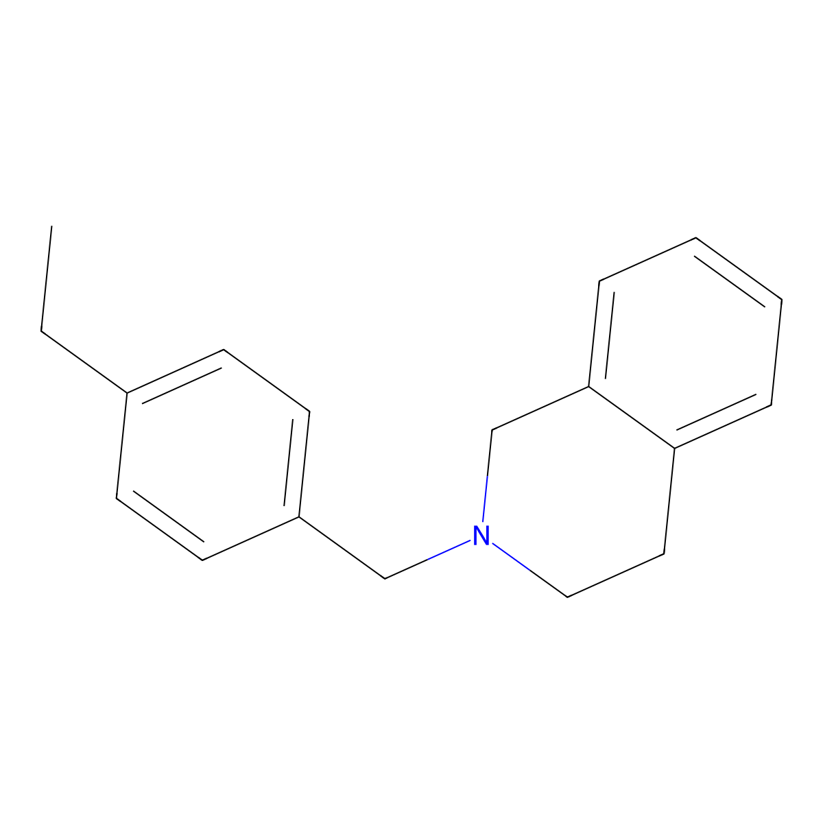 2-(4-Ethylbenzyl)-1,2,3,4-tetrahydroisoquinoline molecular structure, CAS 827333-07-3