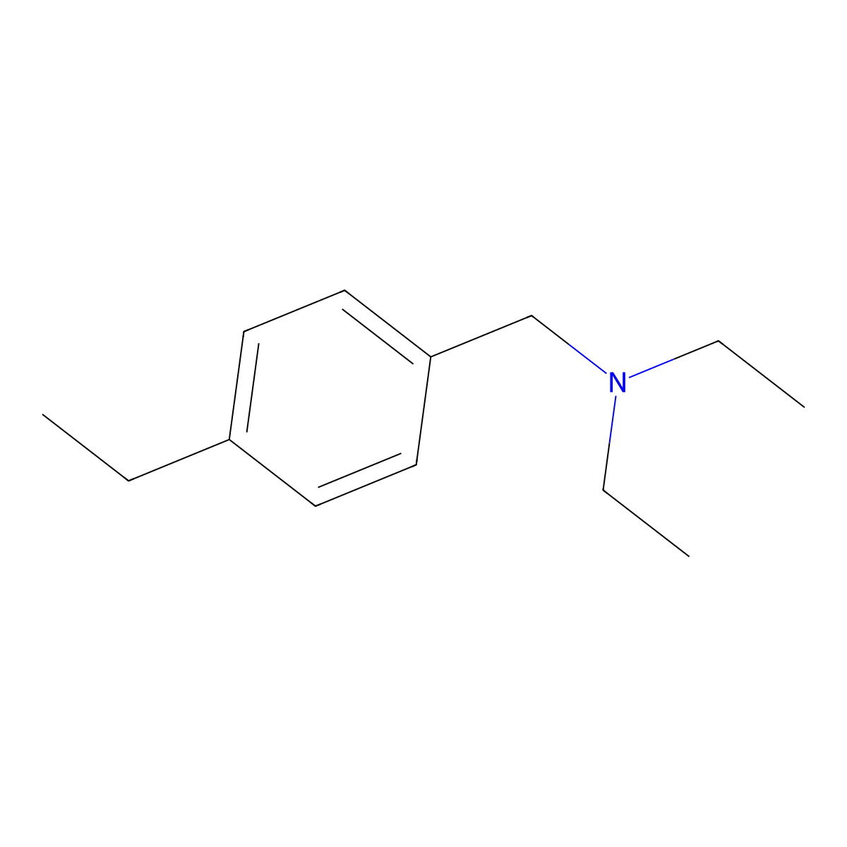 N-ethyl-N-(4-ethylbenzyl)ethanamine molecular structure, CAS 827333-08-4