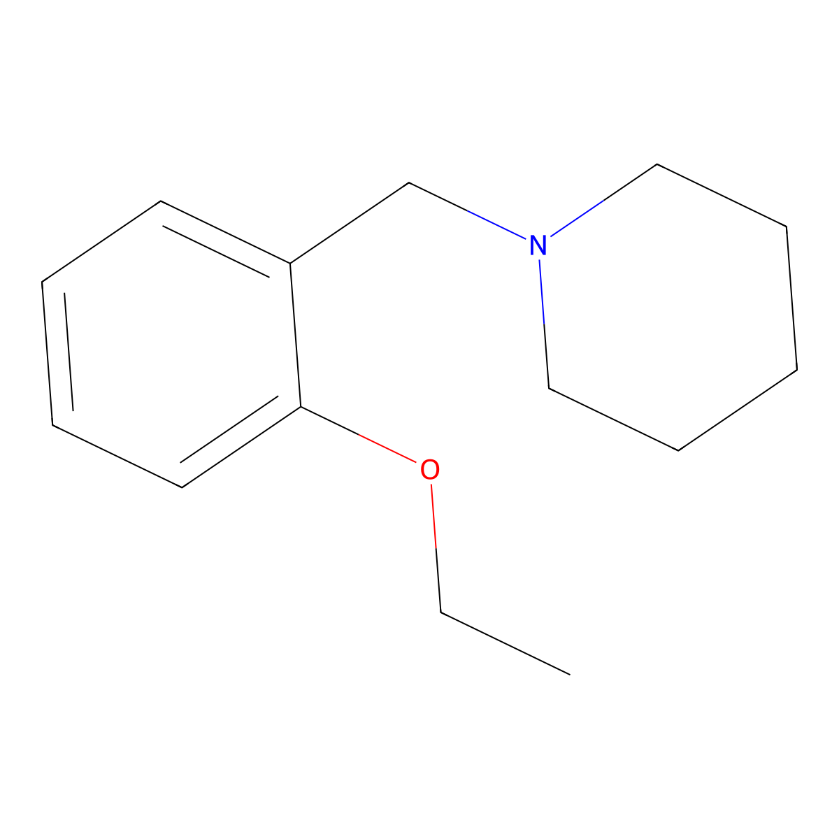 1-[(2-Ethoxyphenyl)methyl]piperidine molecular structure, CAS 827333-91-5