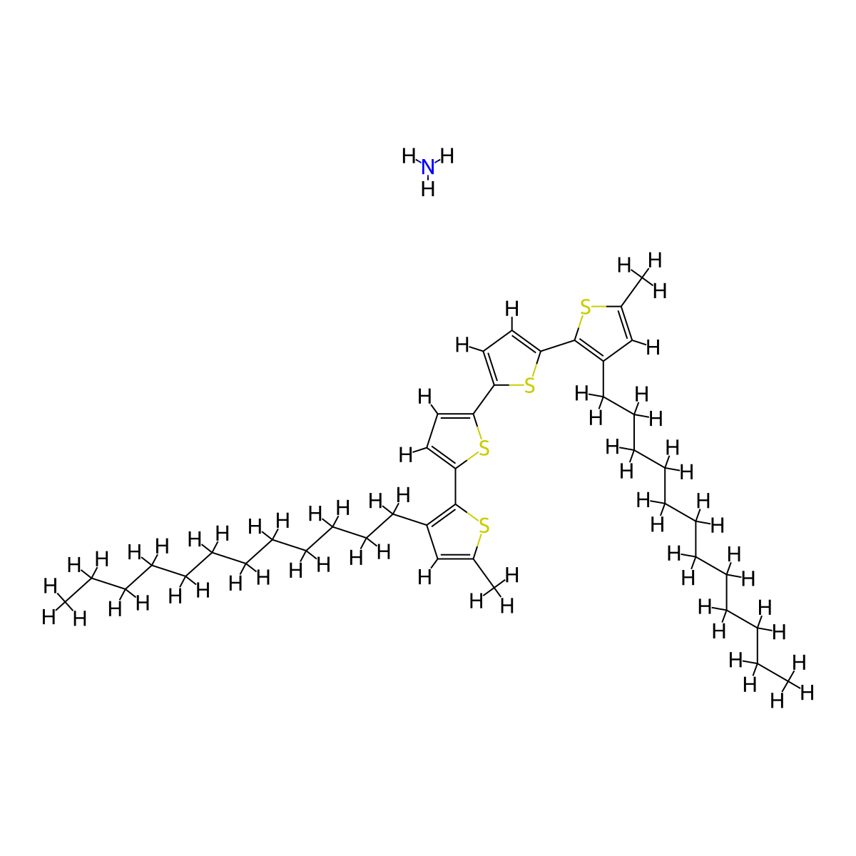 Poly(3,3'''-didodecyl quaterthiophene) molecular structure, CAS 827343-06-6