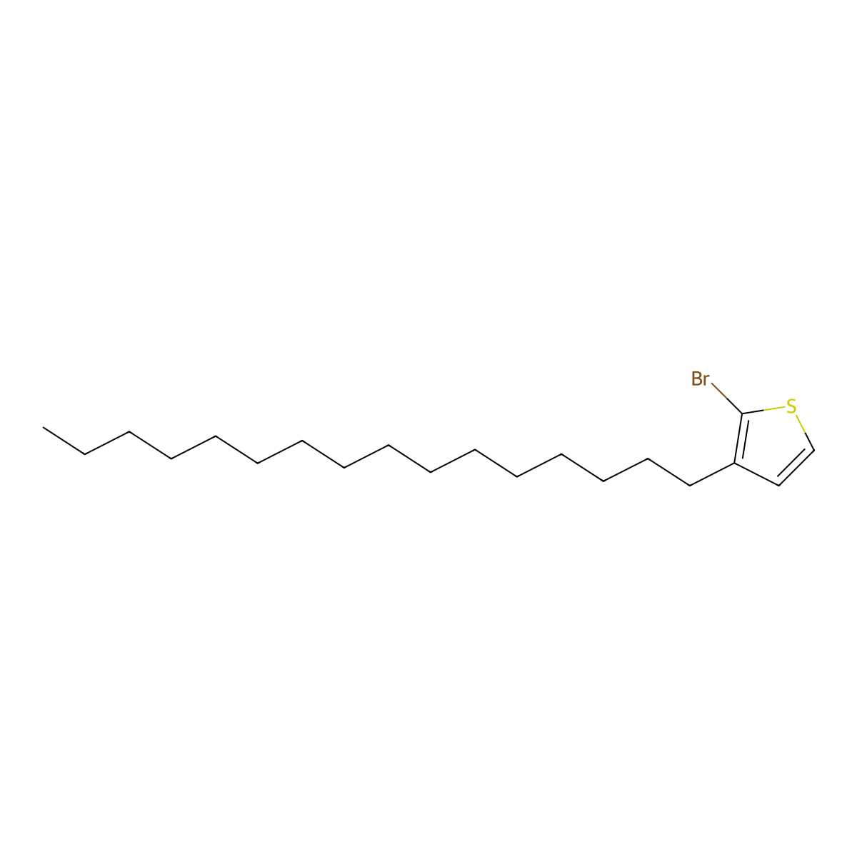 2-Bromo-3-hexadecylthiophene molecular structure, CAS 827343-08-8