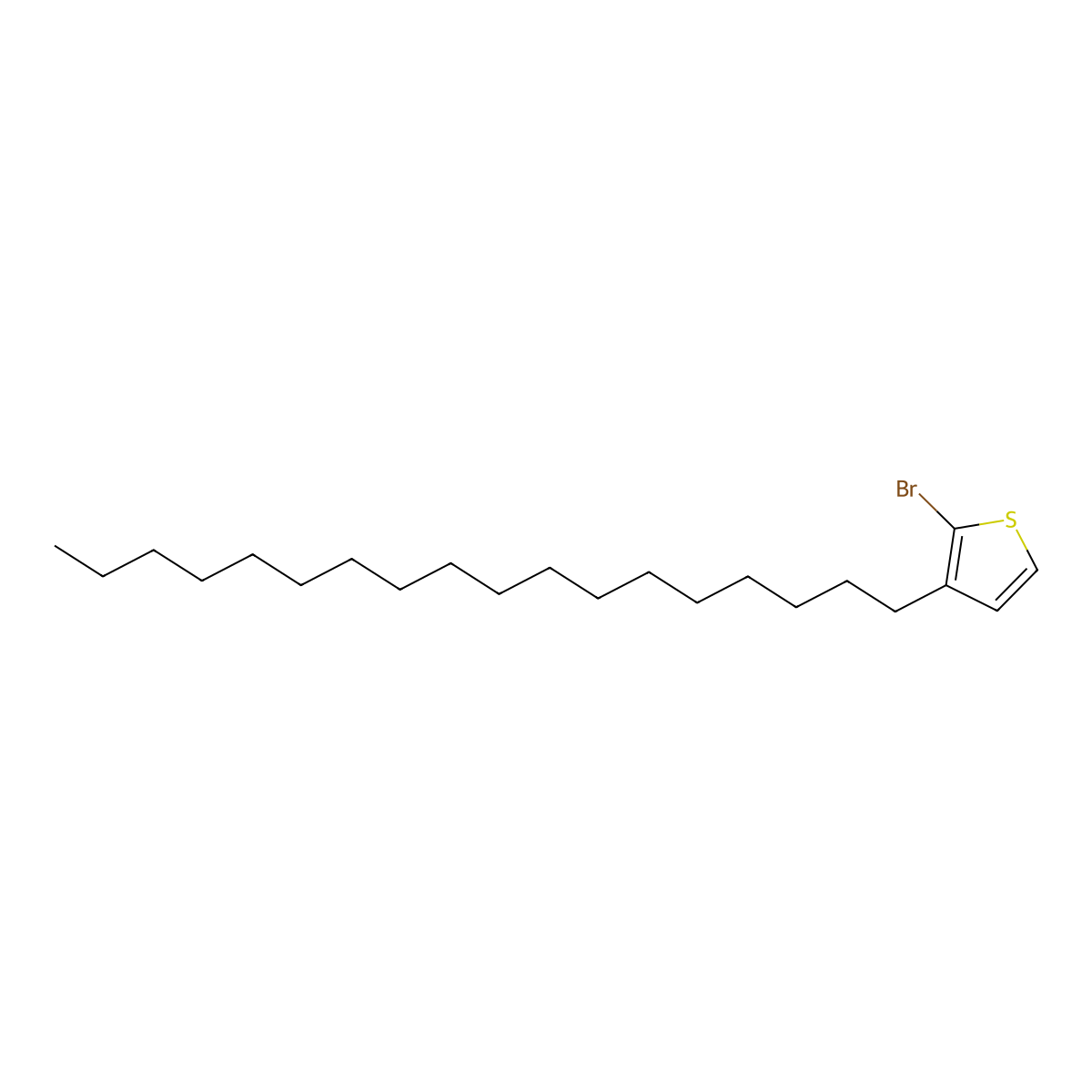 2-Bromo-3-octadecylthiophene molecular structure, CAS 827343-18-0