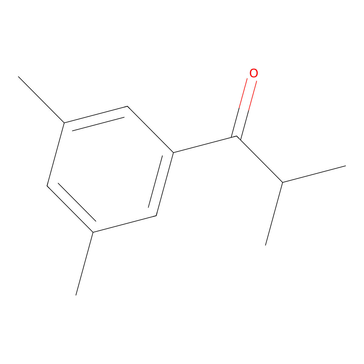 1-(3,5-Dimethylphenyl)-2-methylpropan-1-one molecular structure, CAS 827348-35-6