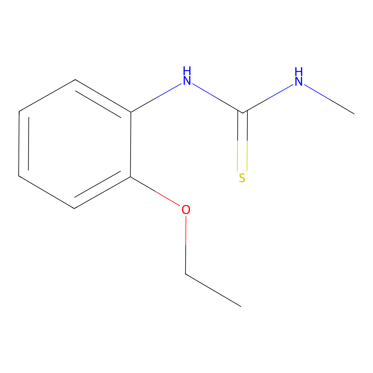 1-(2-Ethoxyphenyl)-3-methylthiourea molecular structure, CAS 82745-07-1