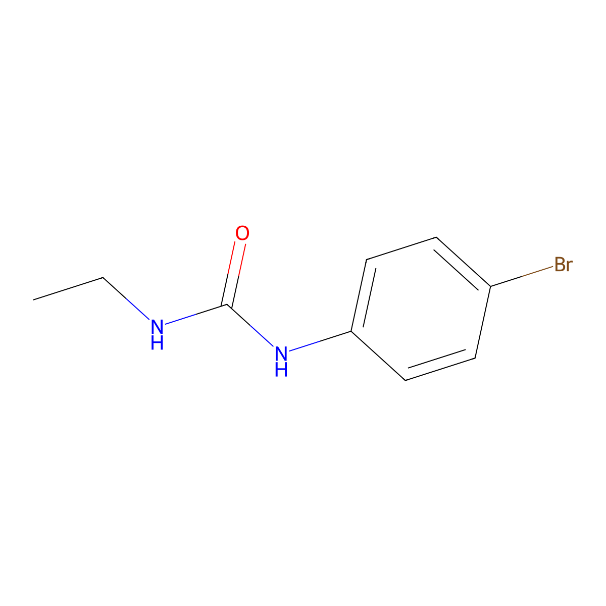1-(4-Bromophenyl)-3-ethylurea molecular structure, CAS 82745-18-4