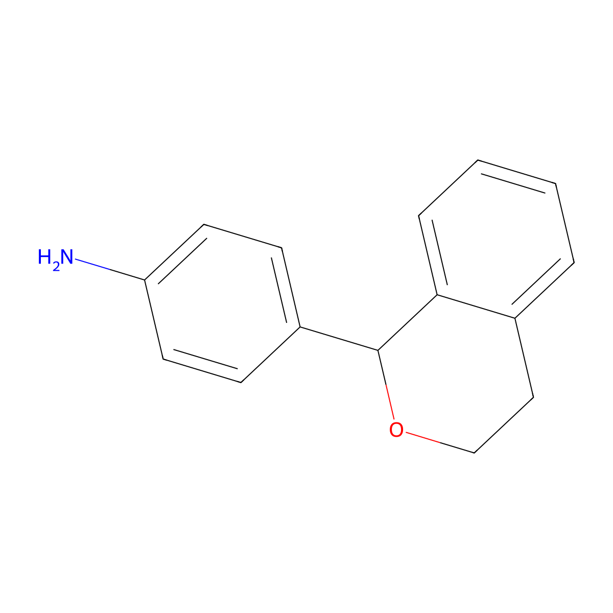 4-(3,4-dihydro-1H-2-benzopyran-1-yl)aniline molecular structure, CAS 82746-10-9