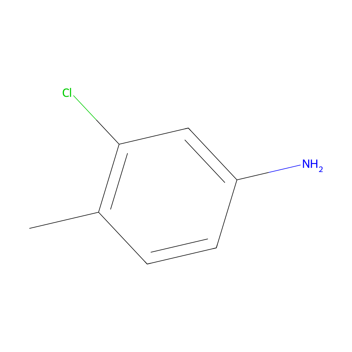 3-Chloro-4-methylaniline molecular structure, CAS 827571-80-2