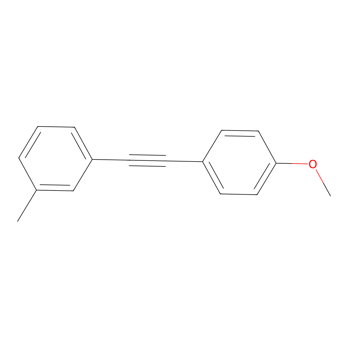 1-((4-Methoxyphenyl)ethynyl)-3-methylbenzene molecular structure, CAS 827574-77-6