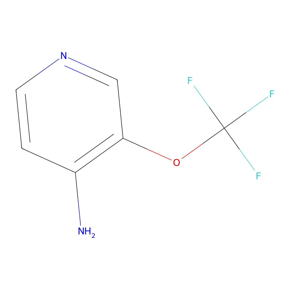 3-(Trifluoromethoxy)pyridin-4-amine molecular structure, CAS 827586-90-3