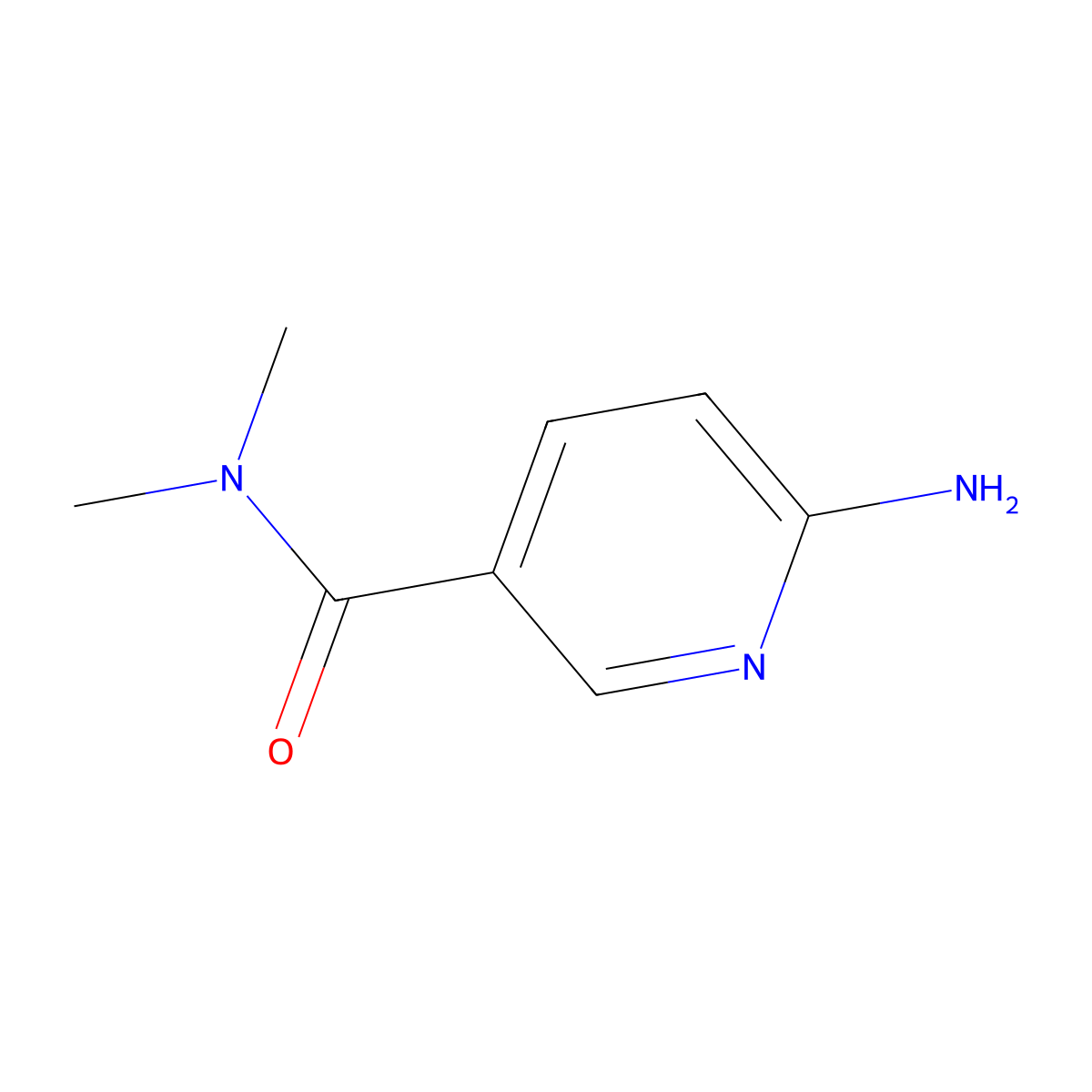 6-amino-N,N-dimethylpyridine-3-carboxamide molecular structure, CAS 827588-33-0