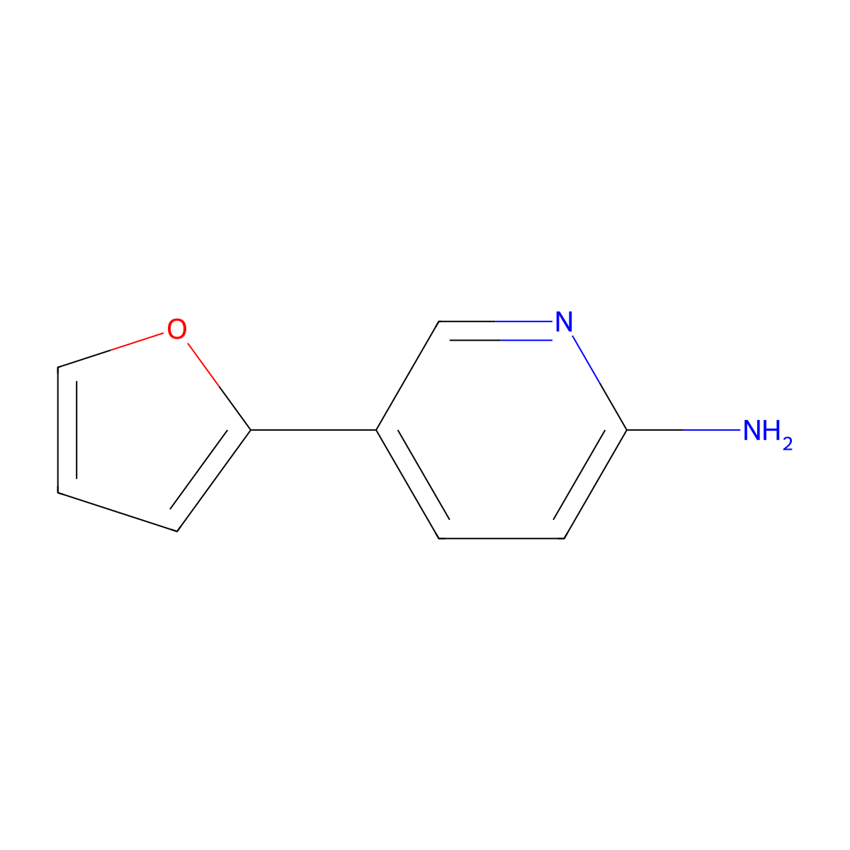 5-(Furan-2-yl)pyridin-2-amine molecular structure, CAS 827588-93-2
