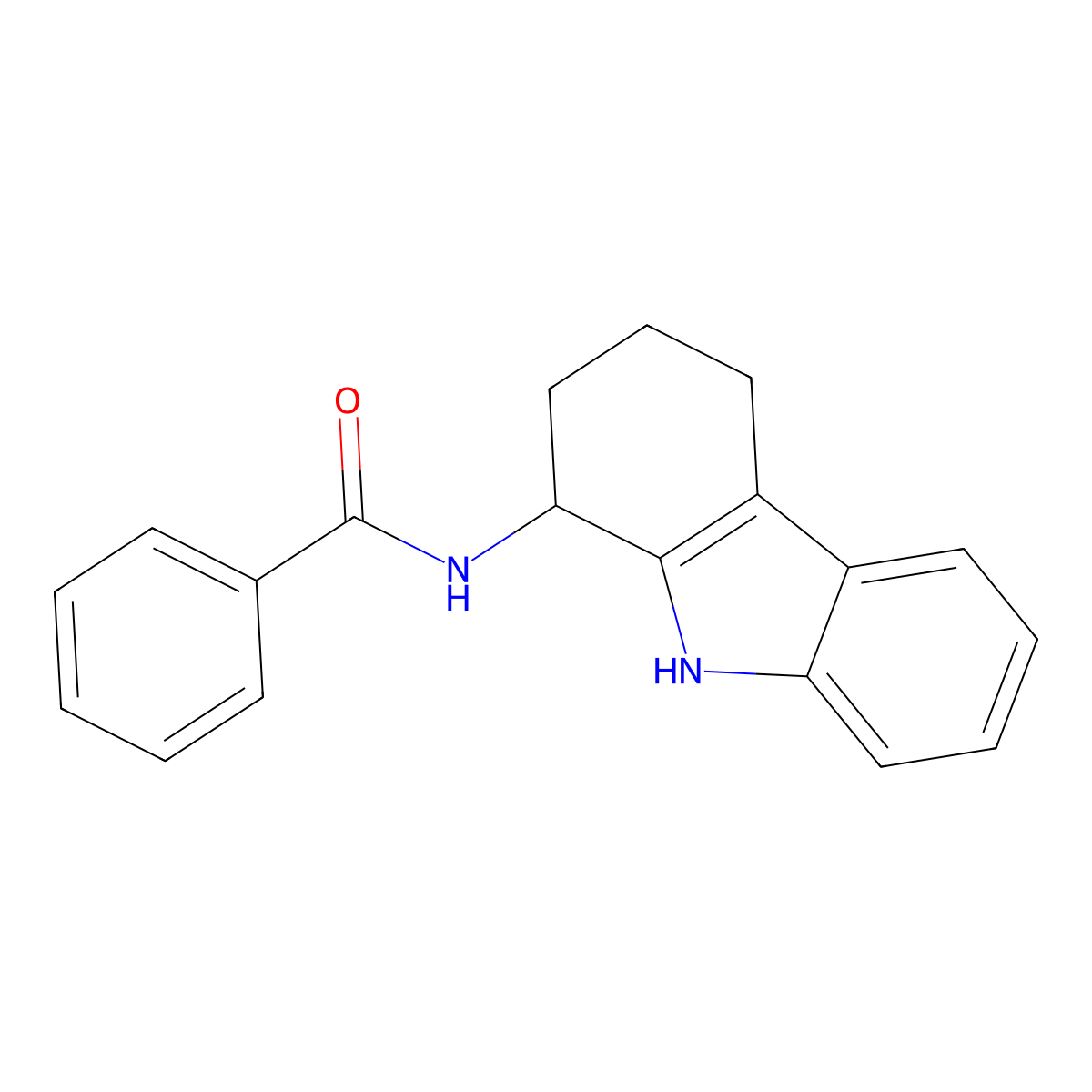 N-(2,3,4,9-tetrahydro-1H-carbazol-1-yl)benzamide molecular structure, CAS 827590-73-8