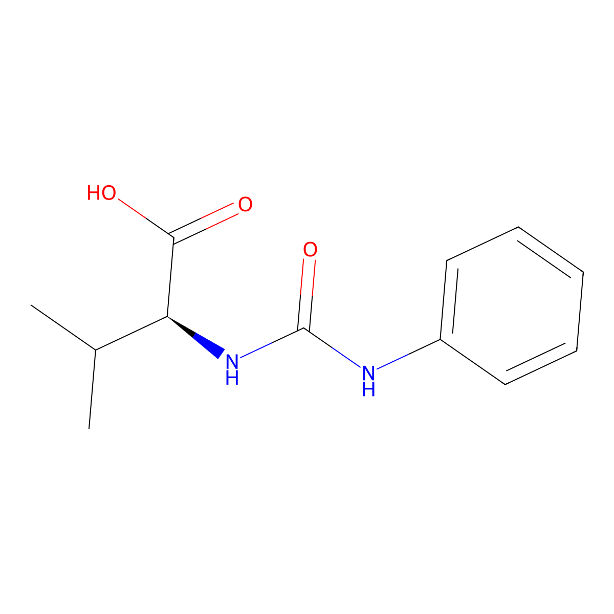 Valine, N-[(phenylamino)carbonyl]- molecular structure, CAS 827612-15-7