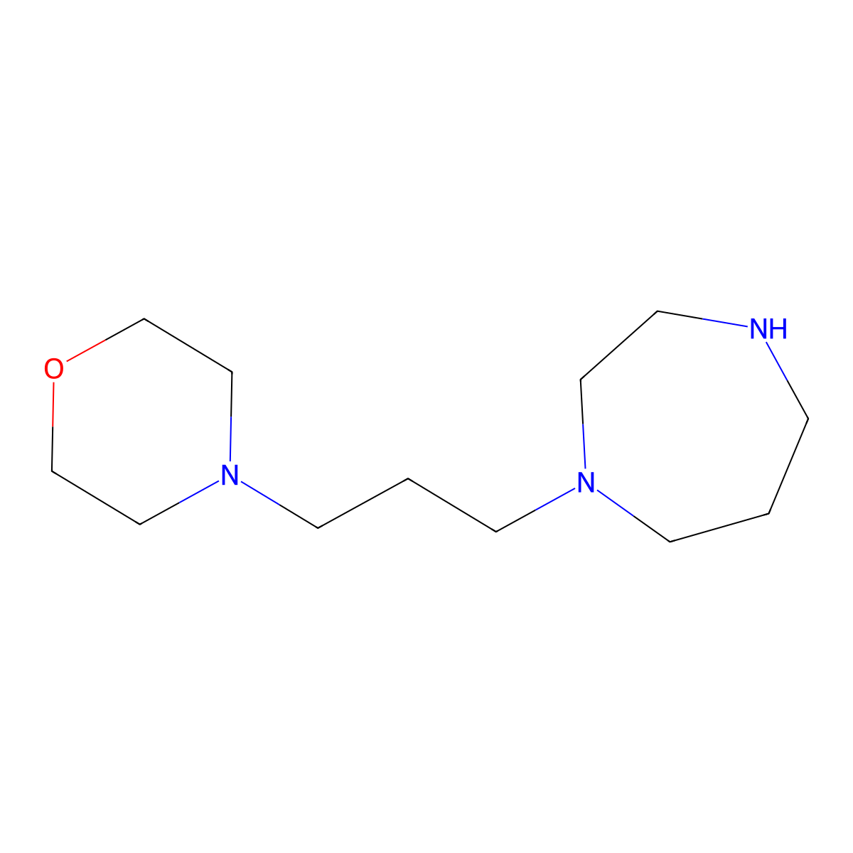 4-(3-(1,4-Diazepan-1-yl)propyl)morpholine molecular structure, CAS 827614-50-6