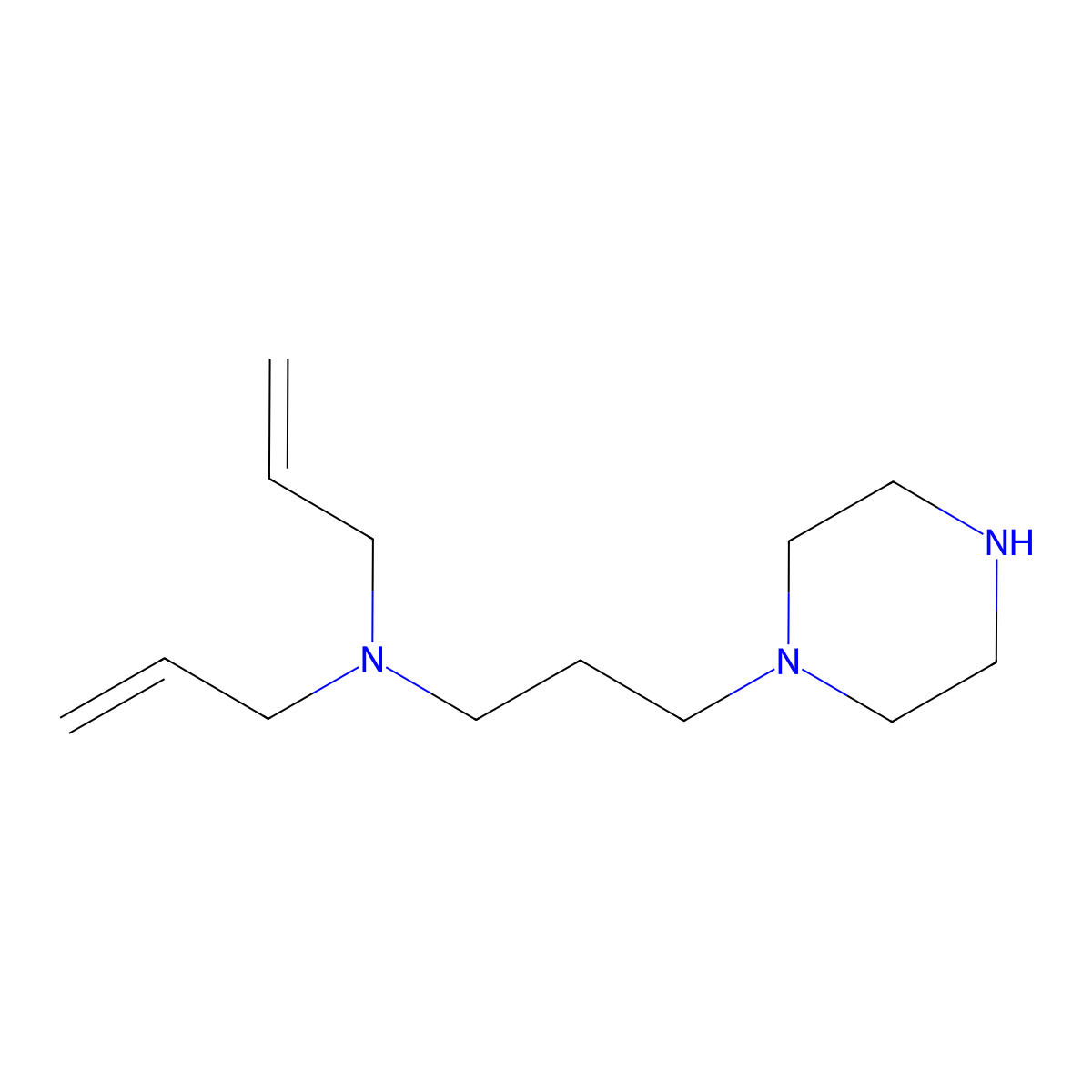 1-(3-Diallylaminopropyl)piperazine molecular structure, CAS 827614-52-8