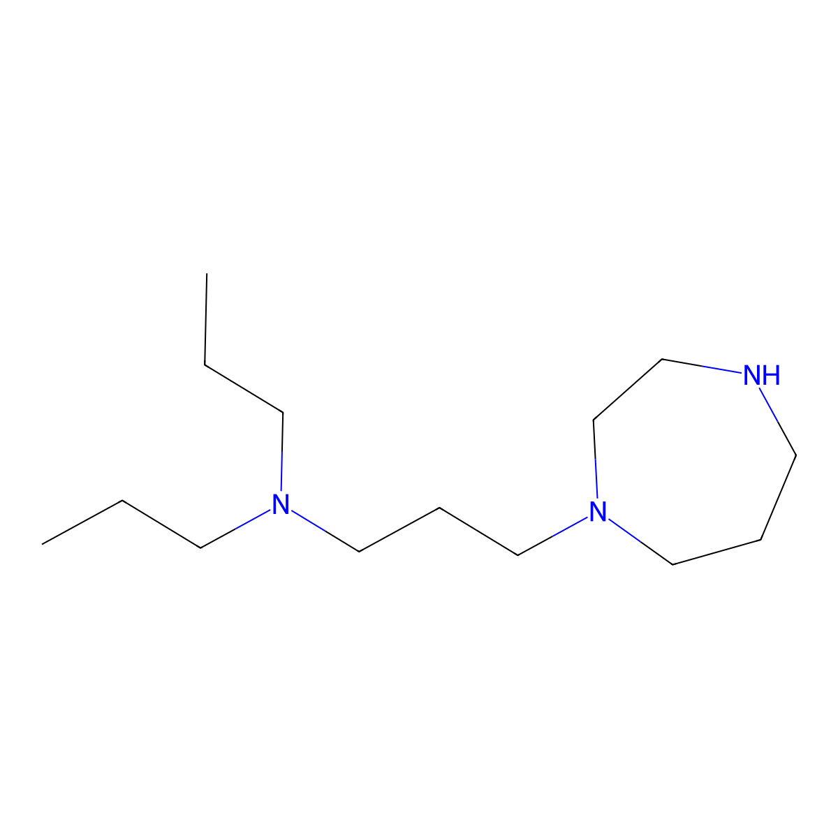 1-(3-Dipropylaminopropyl)homopiperazine molecular structure, CAS 827614-53-9