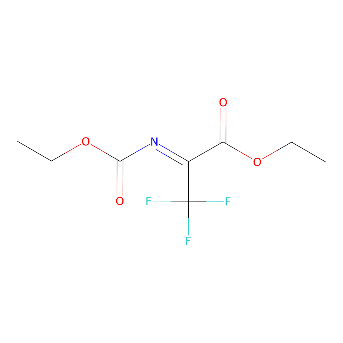 Ethyl 2-[ethoxycarbonylimino]-3,3,3-trifluoro-propionate molecular structure, CAS 827614-71-1