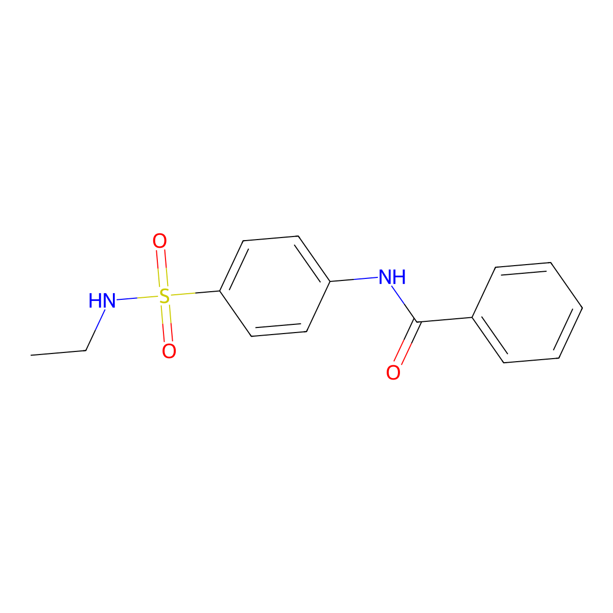 N-[4-(ethylsulfamoyl)phenyl]benzamide molecular structure, CAS 827616-73-9