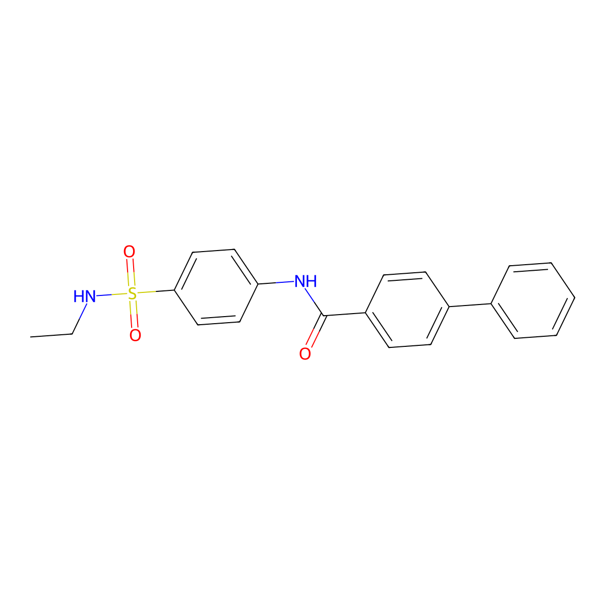 N-[4-(ethylsulfamoyl)phenyl]-4-phenylbenzamide molecular structure, CAS 827617-38-9