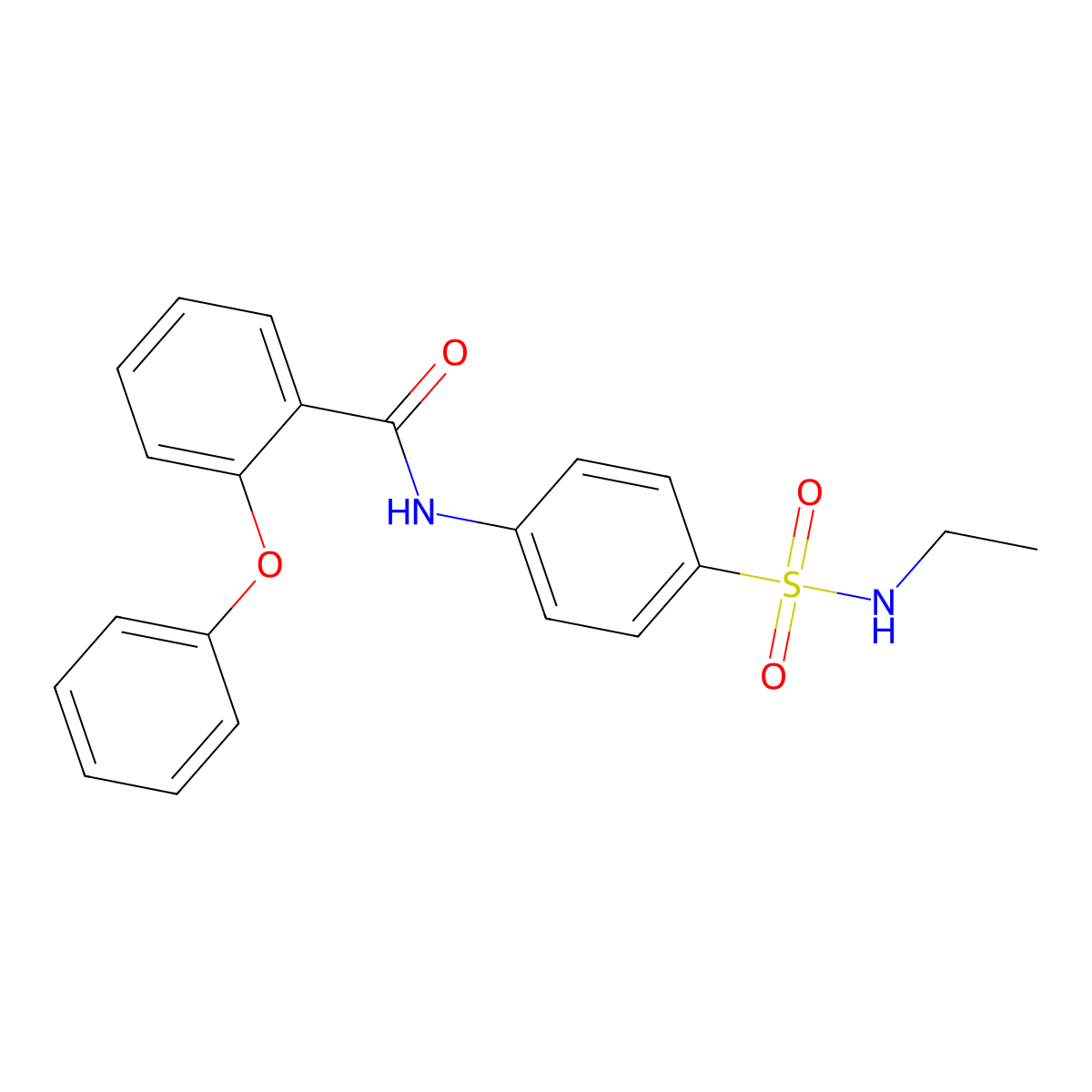 N-[4-(ethylsulfamoyl)phenyl]-2-phenoxybenzamide molecular structure, CAS 827617-70-9