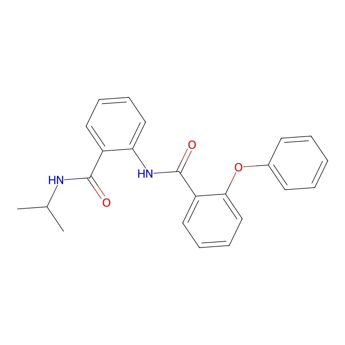 2-[(2-phenoxybenzoyl)amino]-N-propan-2-ylbenzamide molecular structure, CAS 827617-72-1