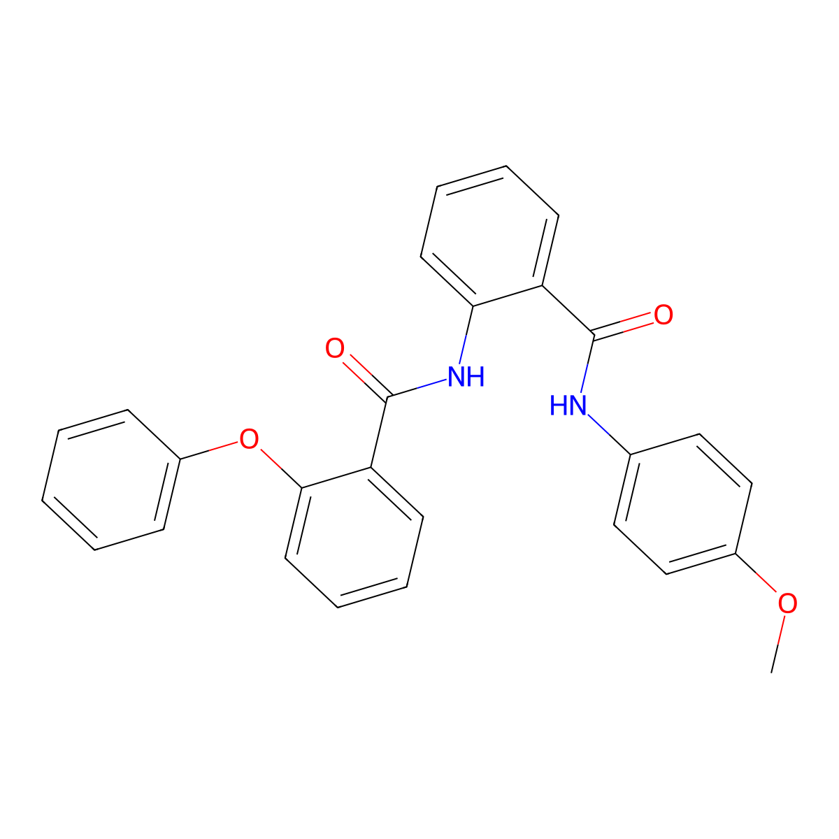 N-(4-methoxyphenyl)-2-[(2-phenoxybenzoyl)amino]benzamide molecular structure, CAS 827617-73-2