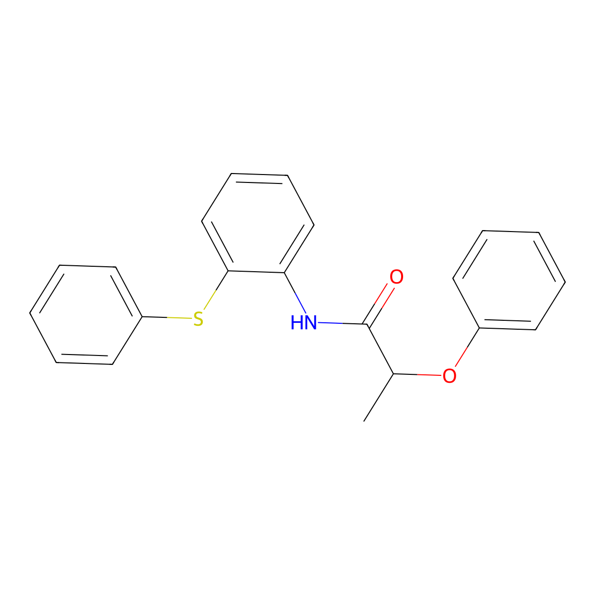 2-phenoxy-N-[2-(phenylsulfanyl)phenyl]propanamide molecular structure, CAS 827618-23-5