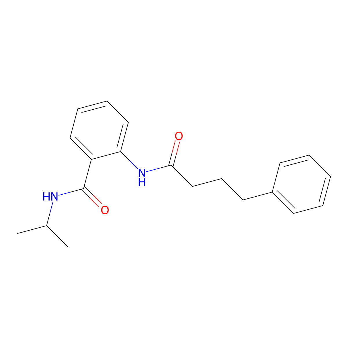 2-(4-phenylbutanoylamino)-N-propan-2-ylbenzamide molecular structure, CAS 827618-41-7