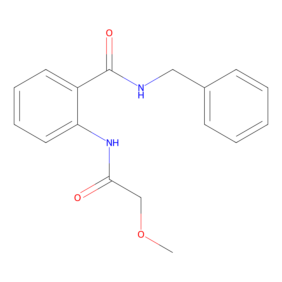 N-benzyl-2-[(methoxyacetyl)amino]benzamide molecular structure, CAS 827620-79-1