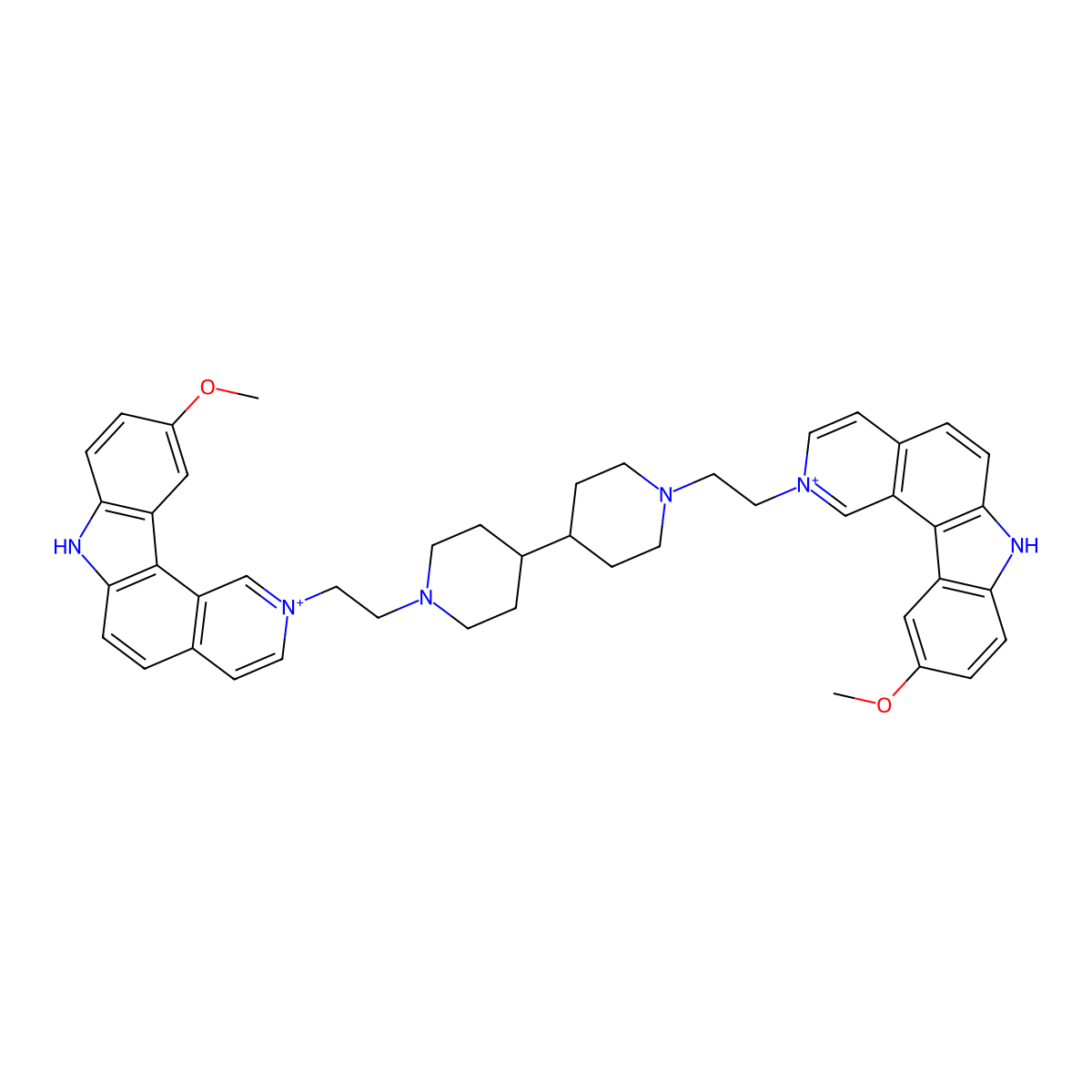Ditercalinium molecular structure, CAS 82765-18-2