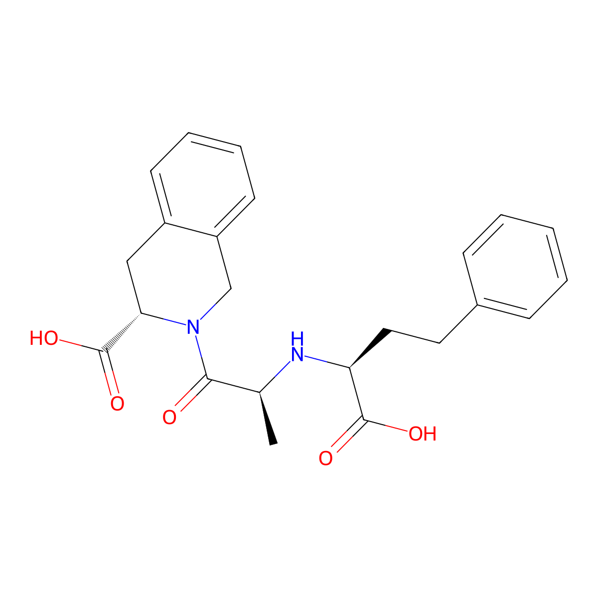 Quinaprilat molecular structure, CAS 82768-85-2