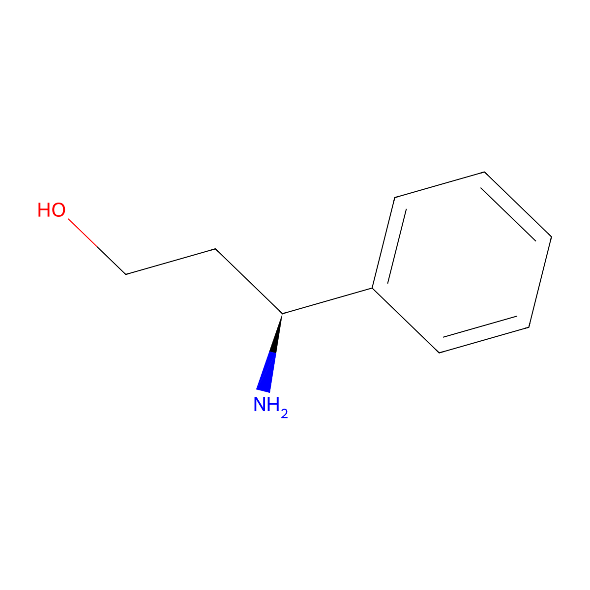 (S)-1-Phenyl-3-propanolamine molecular structure, CAS 82769-76-4