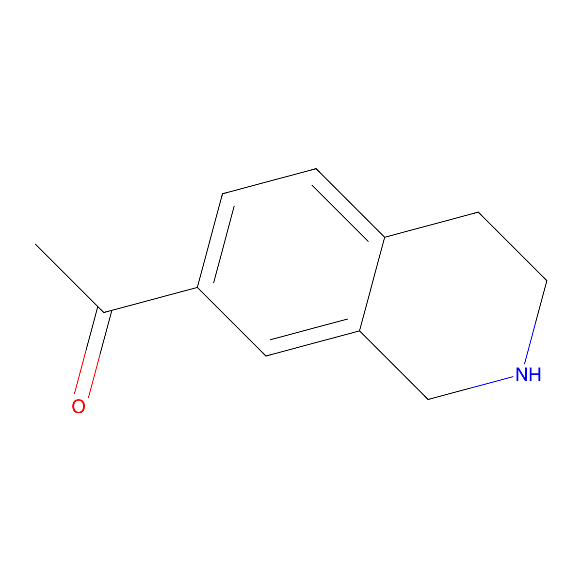 1-(1,2,3,4-Tetrahydroisoquinolin-7-yl)ethan-1-one molecular structure, CAS 82771-59-3