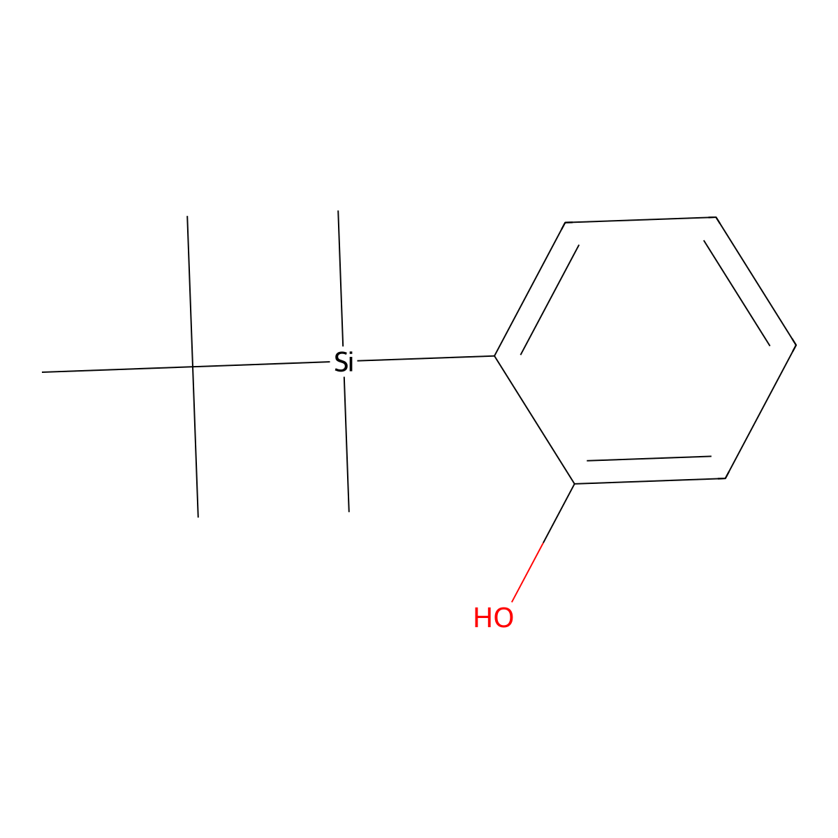 2-[tert-Butyl(dimethyl)silyl]phenol molecular structure, CAS 82772-29-0