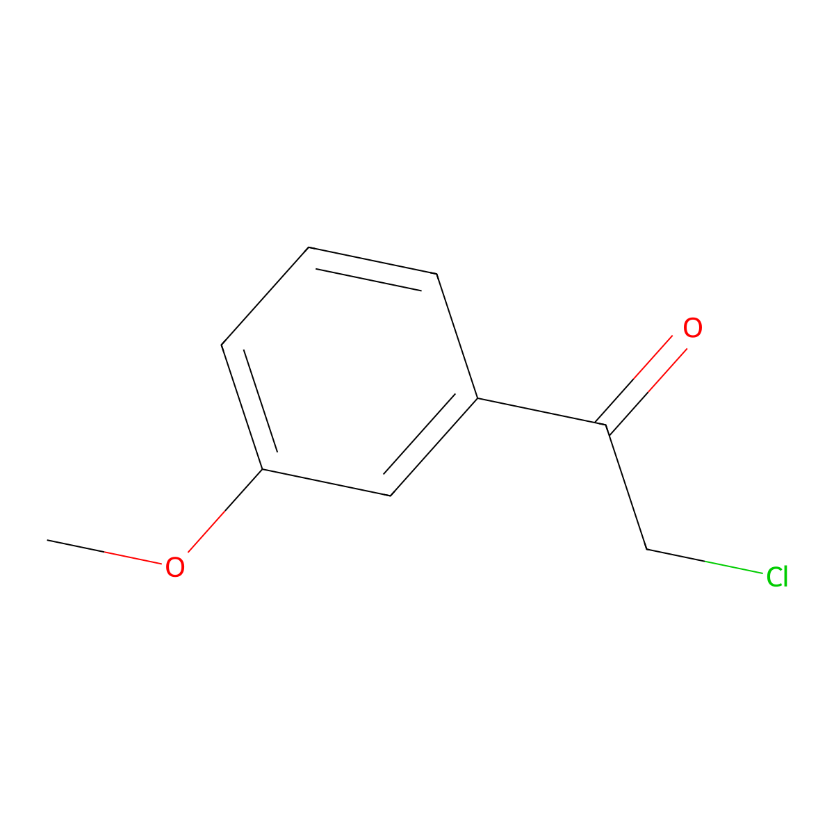 2-Chloro-1-(3-methoxyphenyl)ethan-1-one molecular structure, CAS 82772-51-8