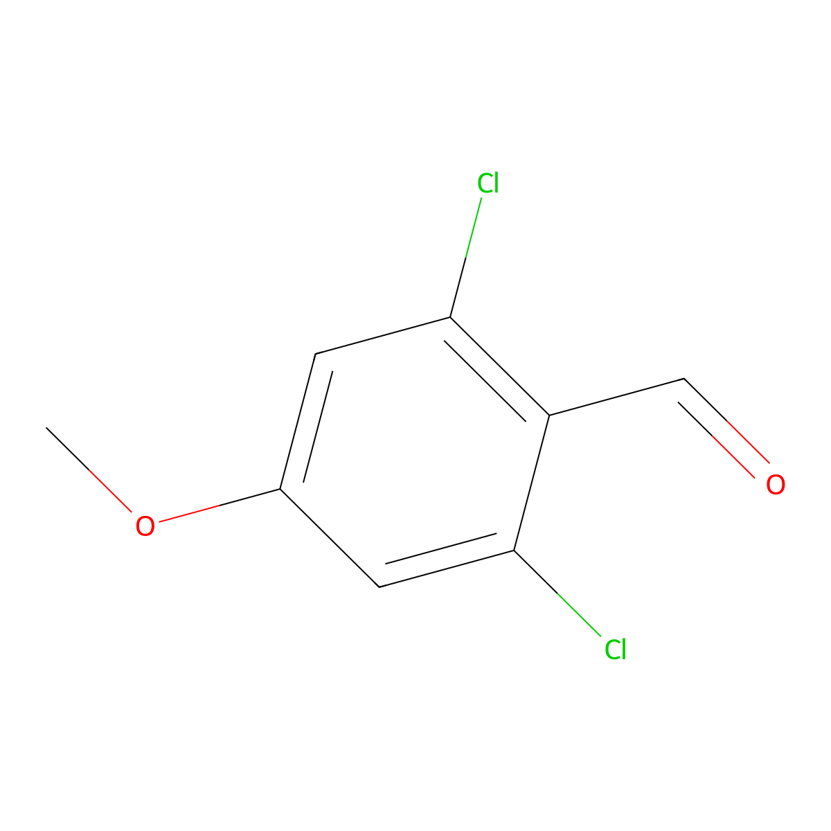 2,6-Dichloro-4-methoxybenzaldehyde molecular structure, CAS 82772-93-8