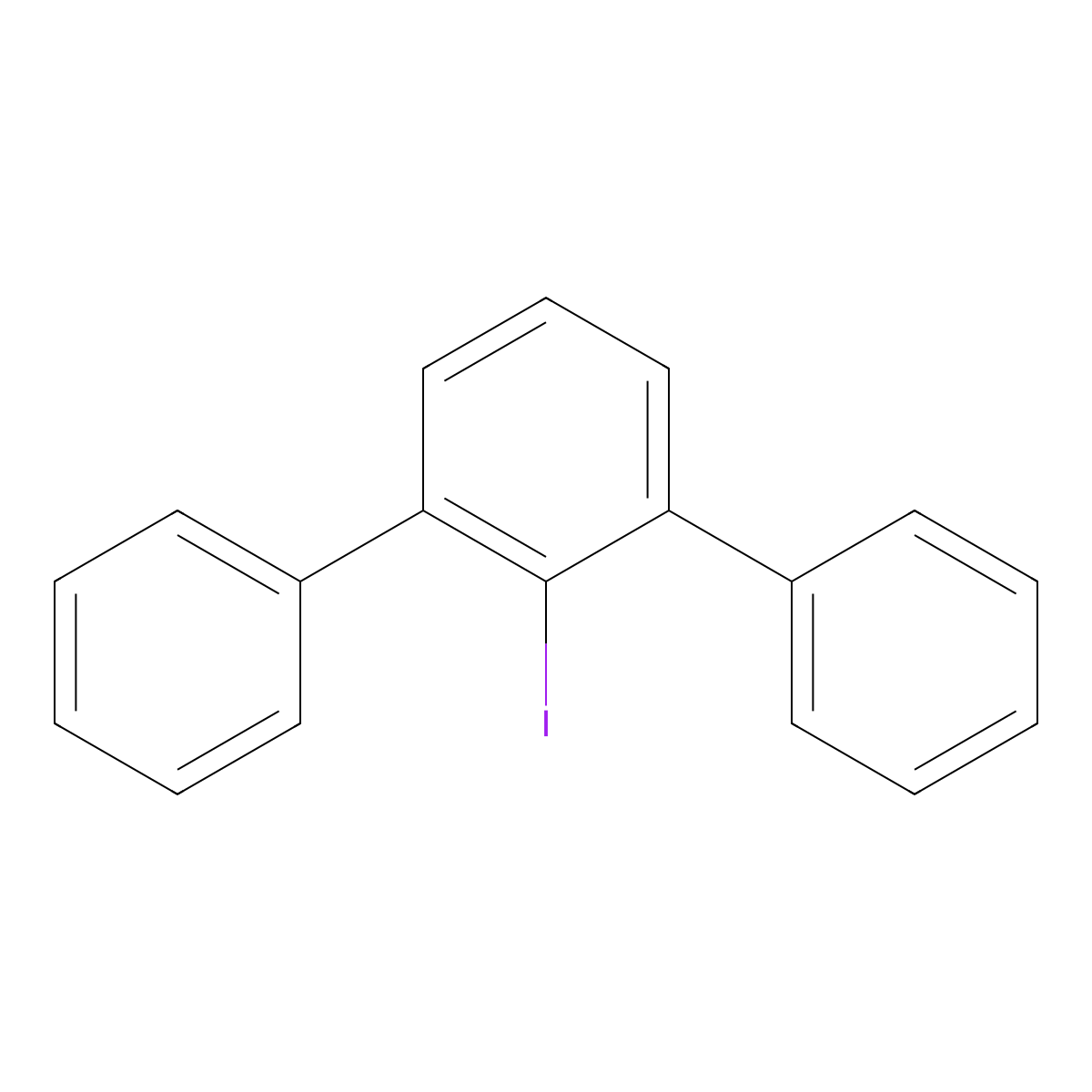 2'-Iodo-(1,1',3',1'')terphenyl molecular structure, CAS 82777-09-1