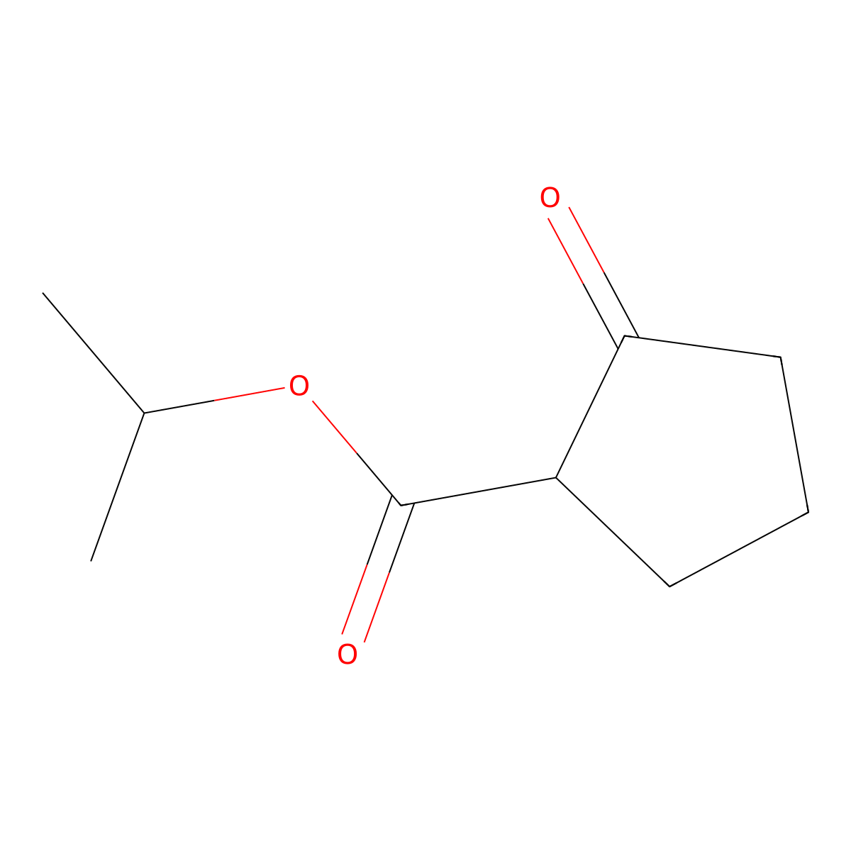 Propan-2-yl 2-oxocyclopentane-1-carboxylate molecular structure, CAS 82787-50-6