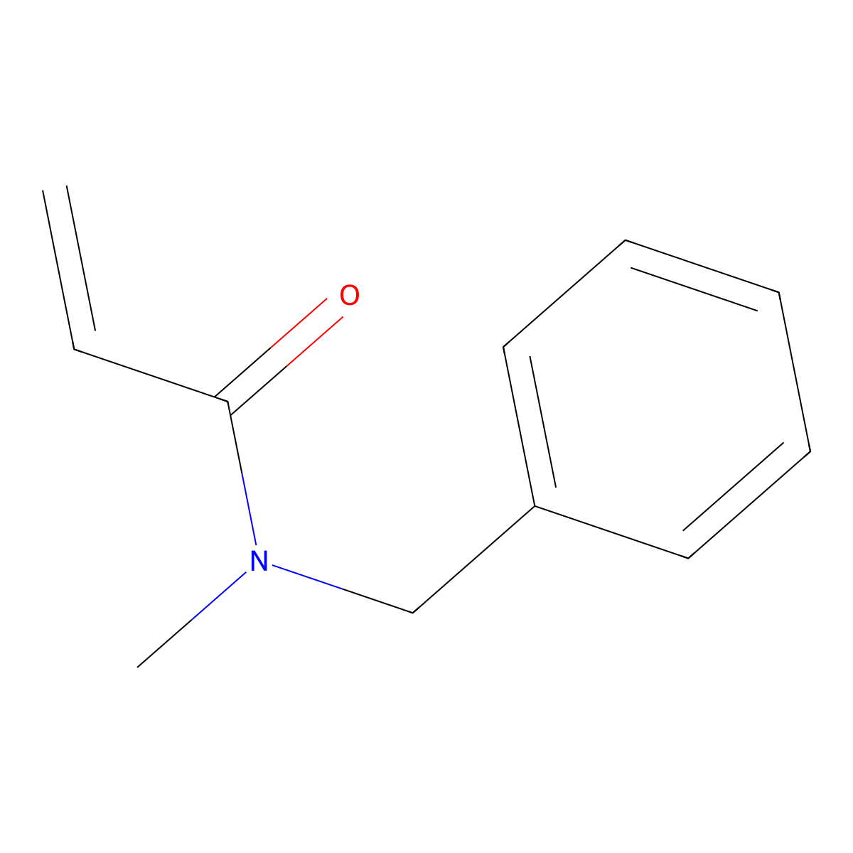 N-benzyl-N-methylacrylamide molecular structure, CAS 82799-49-3