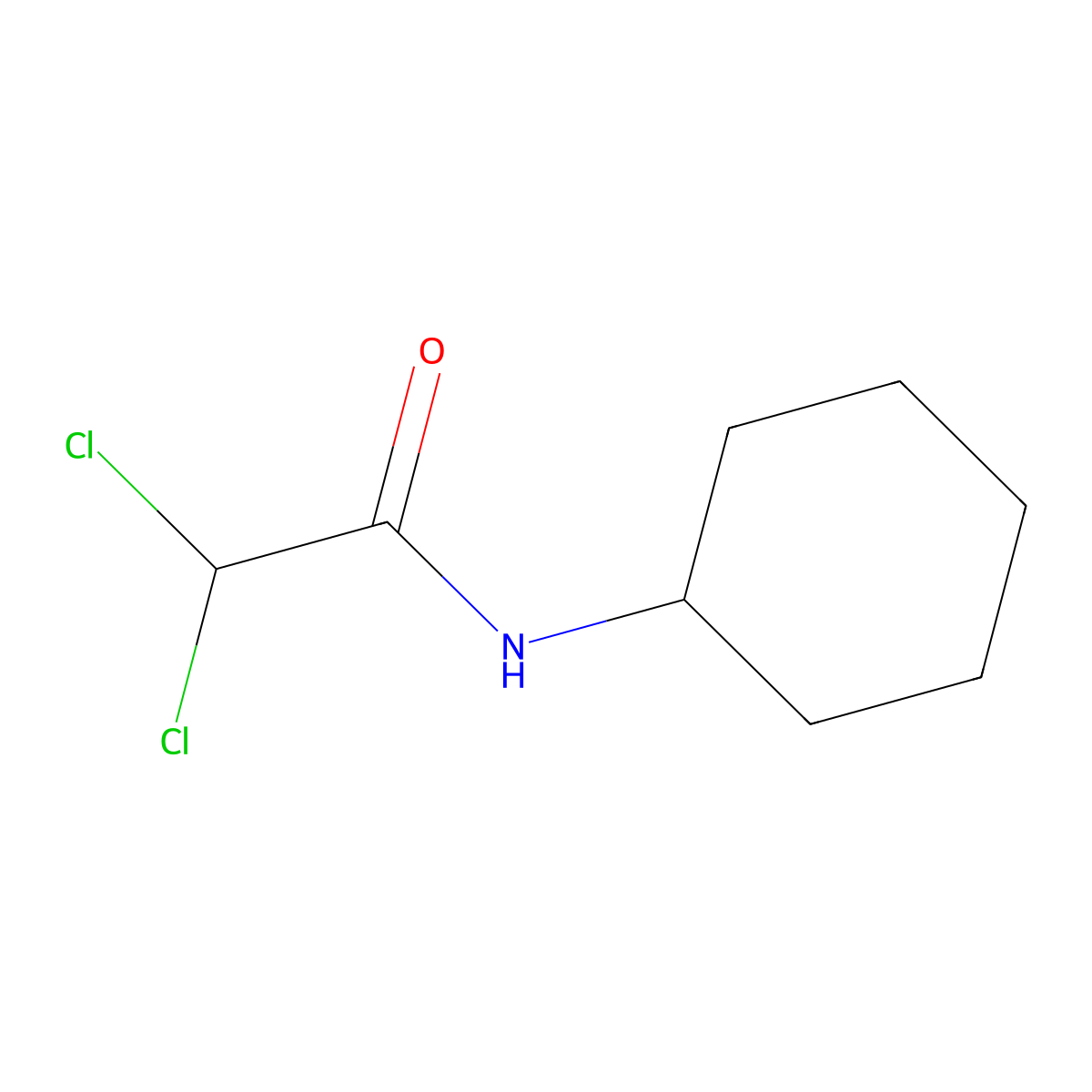2,2-dichloro-N-cyclohexylacetamide molecular structure, CAS 828-03-5