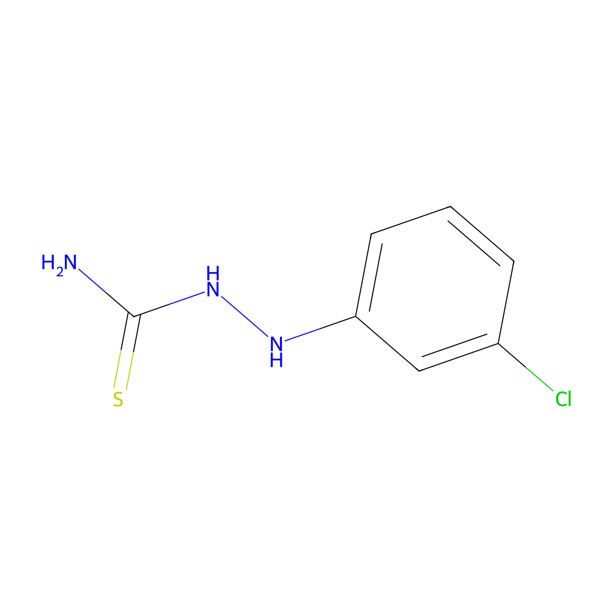 ((3-Chlorophenyl)amino)thiourea molecular structure, CAS 828-11-5