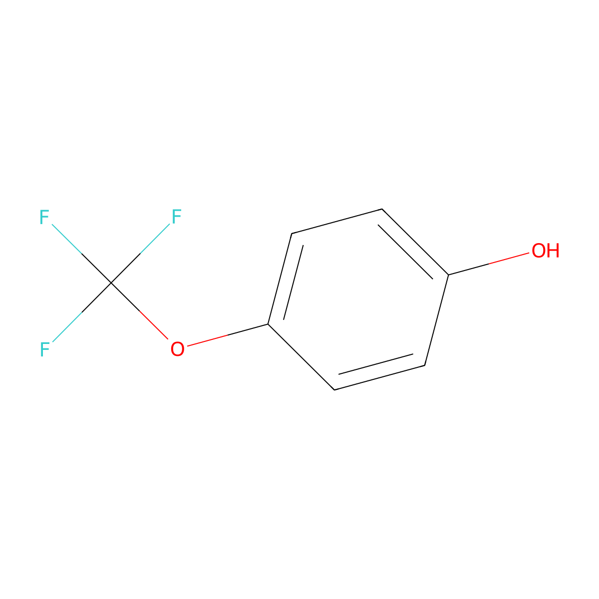 p-(Trifluoromethoxy)phenol molecular structure, CAS 828-27-3