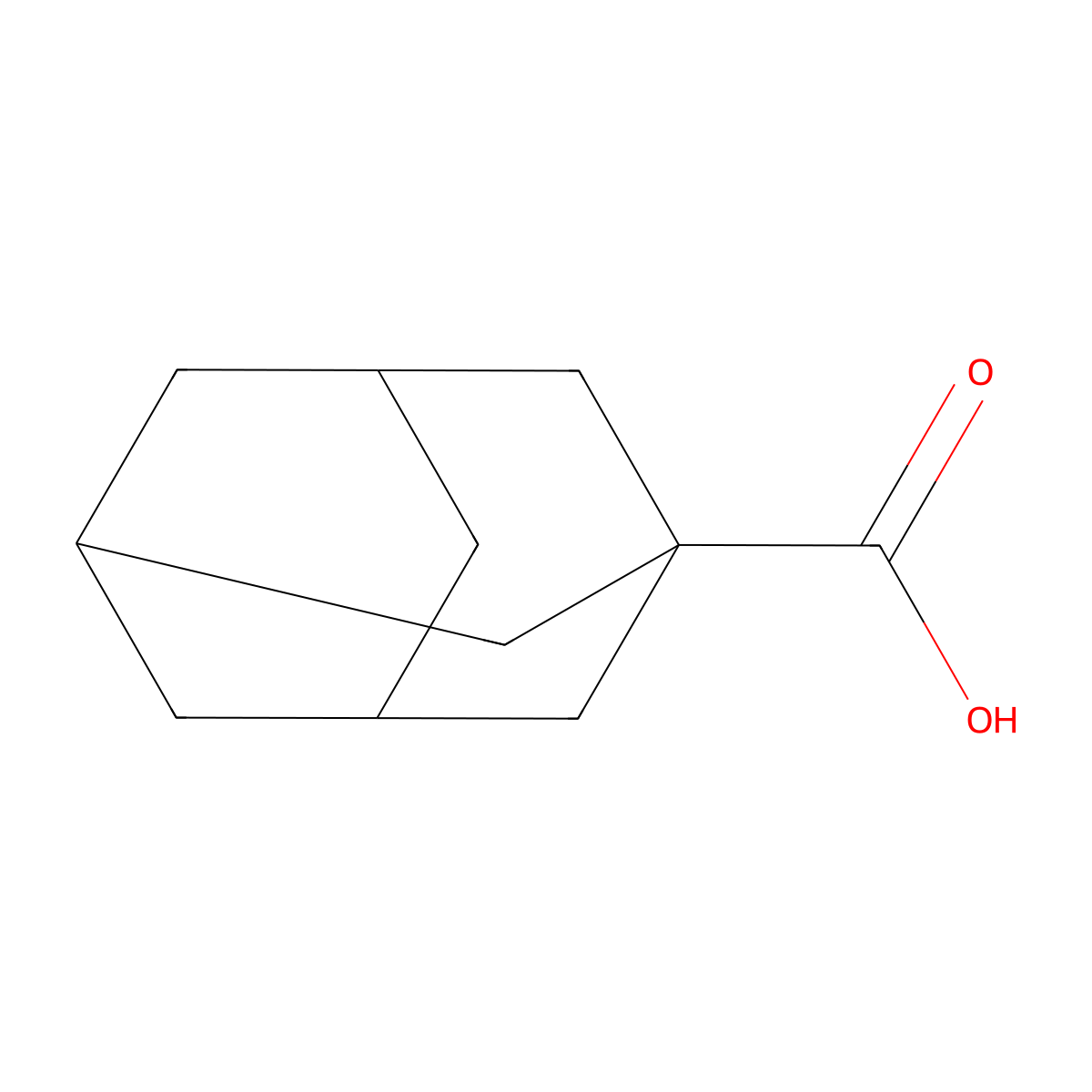 1-Adamantanecarboxylic acid molecular structure, CAS 828-51-3