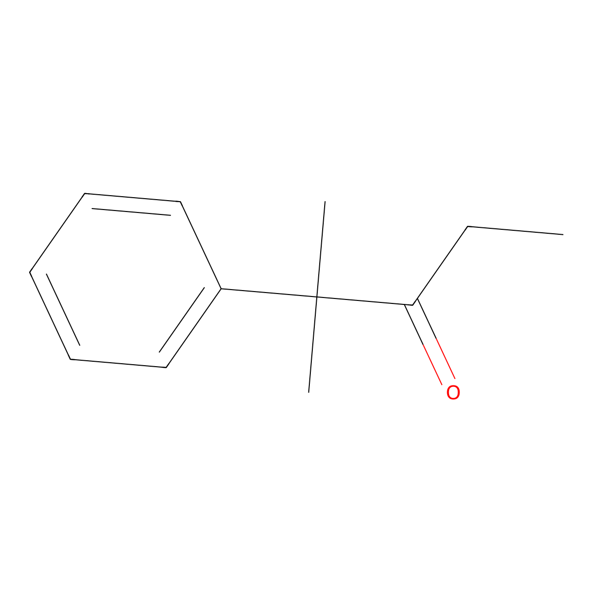 2-Methyl-2-phenylpentan-3-one molecular structure, CAS 828-60-4