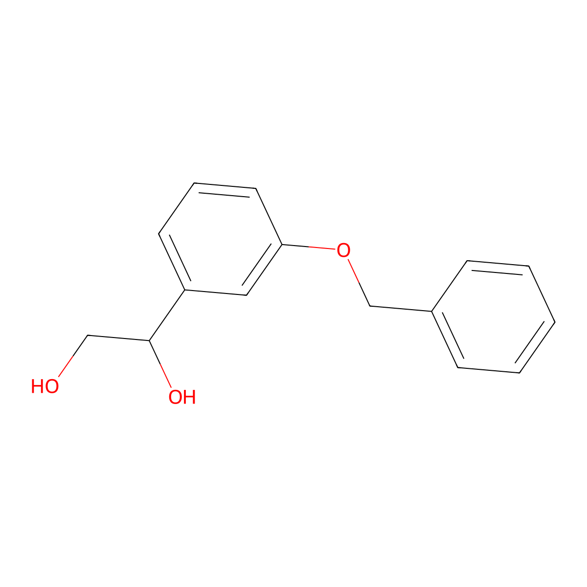 1-[3-(Phenylmethoxy)phenyl]-1,2-ethanediol molecular structure, CAS 82807-40-7