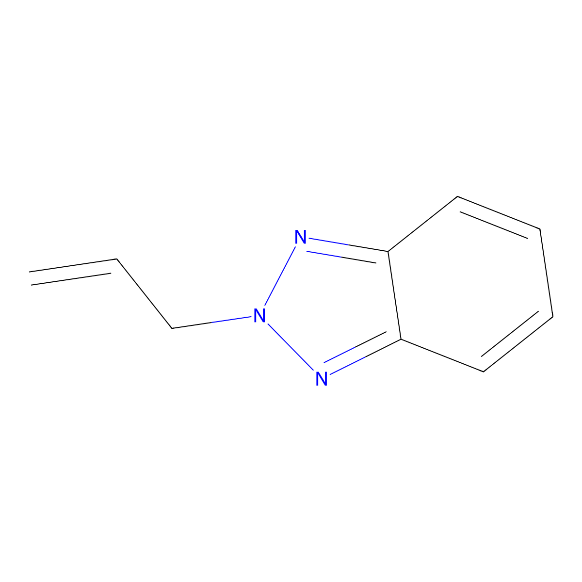 2-(Prop-2-en-1-yl)-2H-1,2,3-benzotriazole molecular structure, CAS 82813-00-1