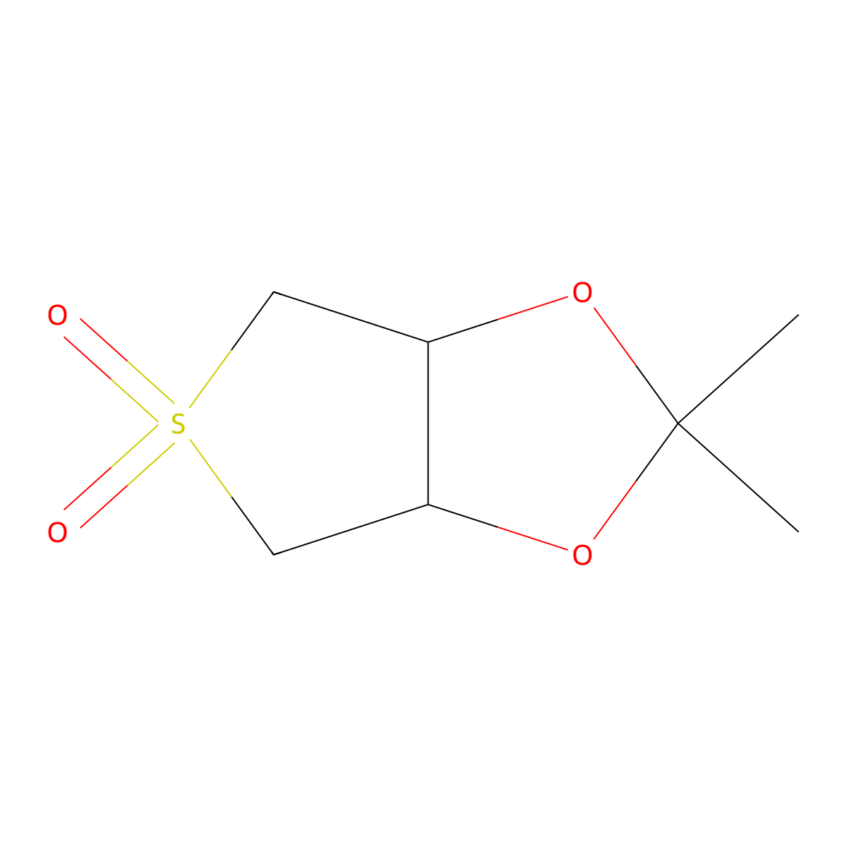 2,2-Dimethyltetrahydrothieno[3,4-d][1,3]dioxole 5,5-dioxide molecular structure, CAS 82813-85-2