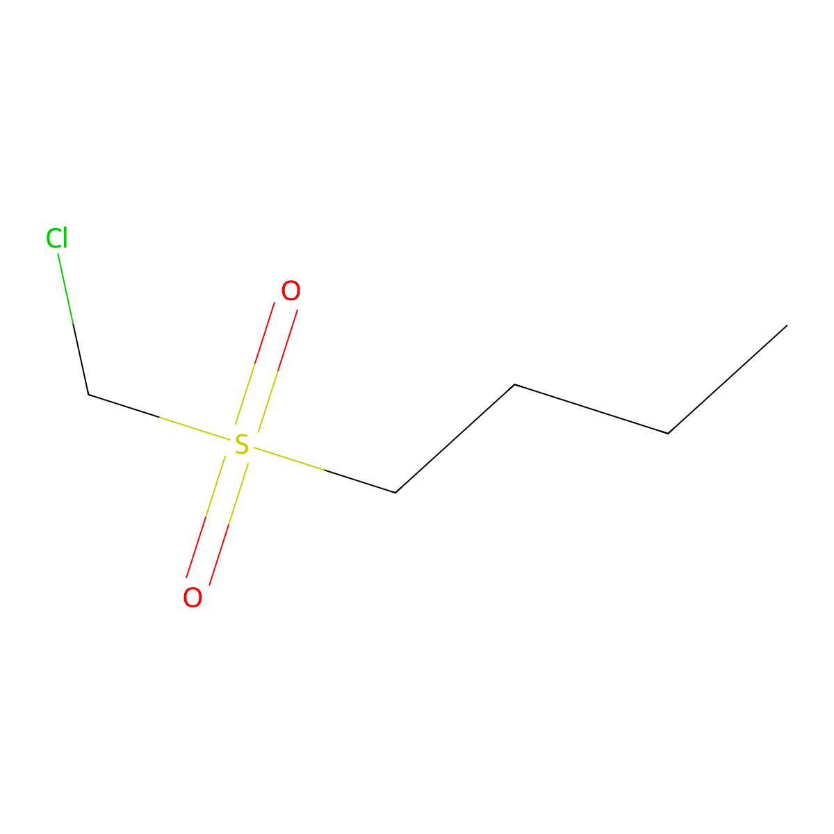 1-[(Chloromethyl)sulfonyl]butane molecular structure, CAS 82814-37-7