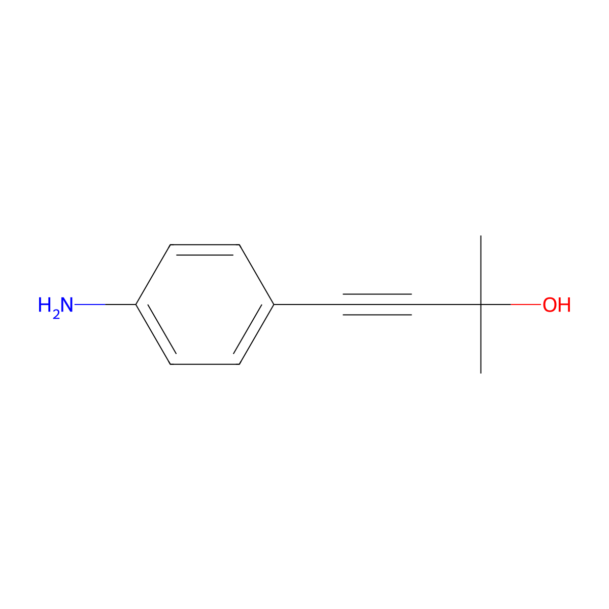 4-(4-Amino-phenyl)-2-methyl-but-3-yn-2-ol molecular structure, CAS 82815-75-6