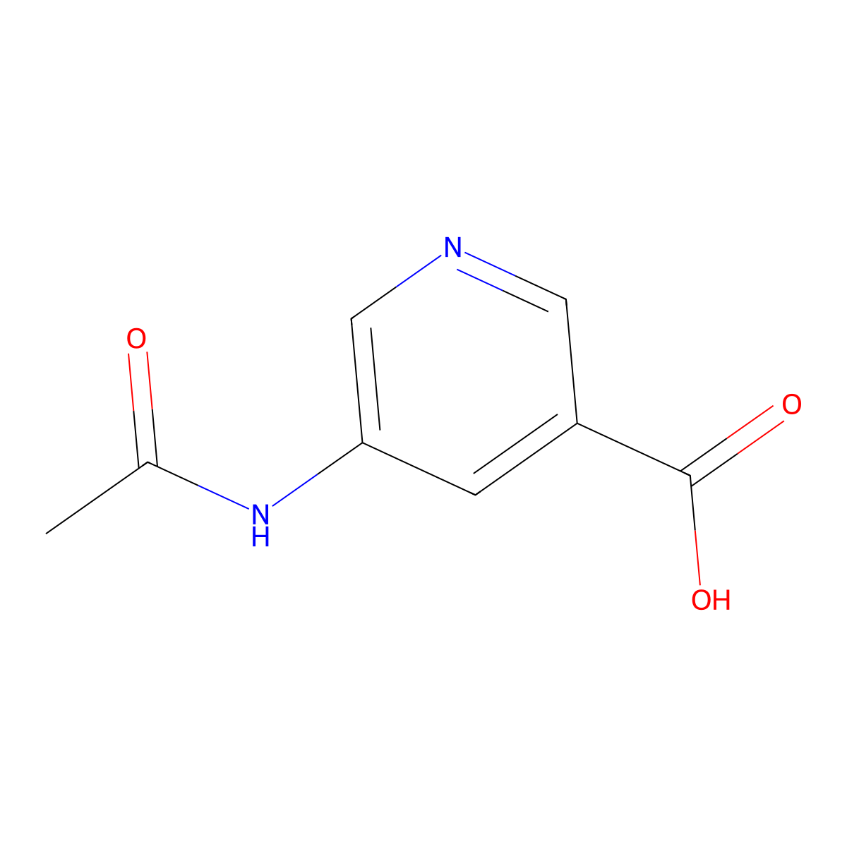 5-Acetamidonicotinic acid molecular structure, CAS 82817-65-0